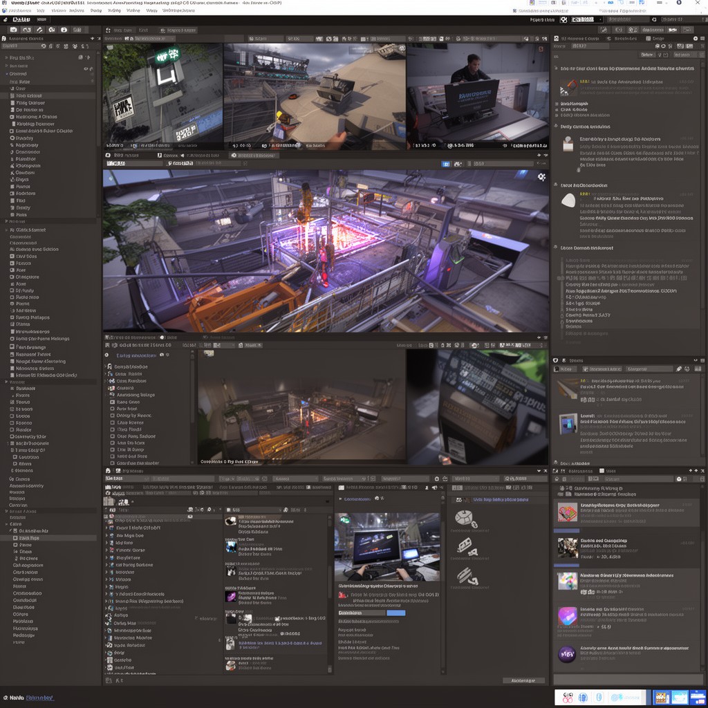 AI-generated illustration of Unity game engine