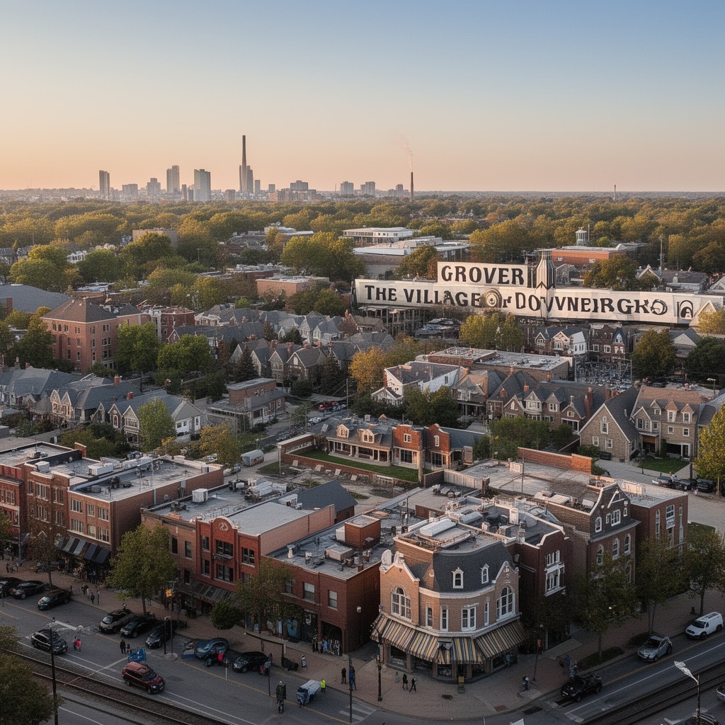 AI-generated illustration of Village of Downers Grove