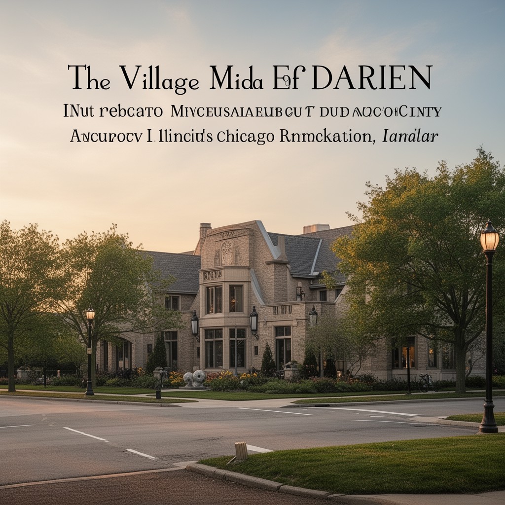 AI-generated illustration of Village of Darien