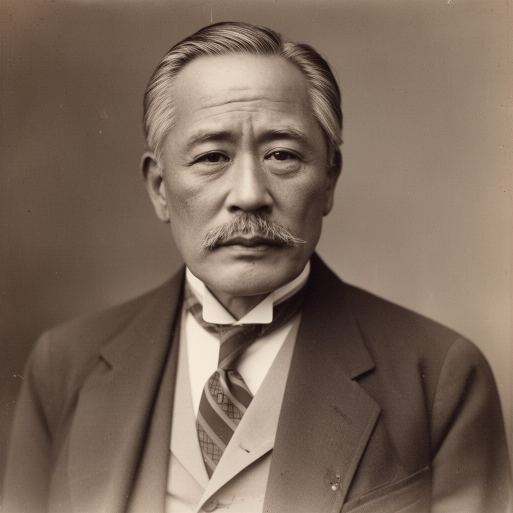 AI-generated illustration of Den Kenjirō