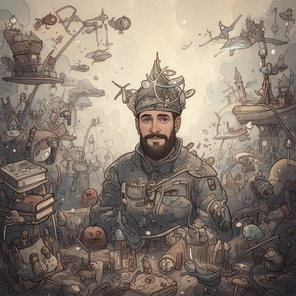 AI-generated illustration of Peter Cross