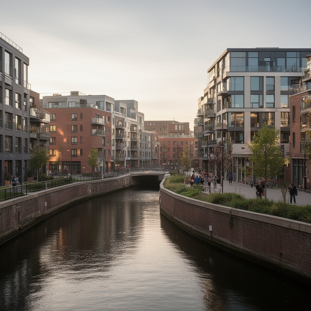 AI-generated illustration of New Islington