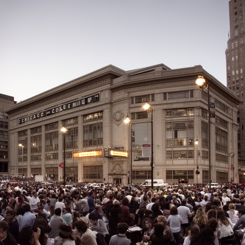 AI-generated illustration of Chicago Coliseum
