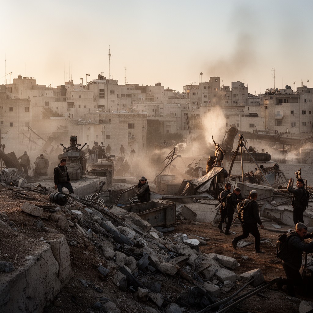 AI-generated illustration of Second Intifada