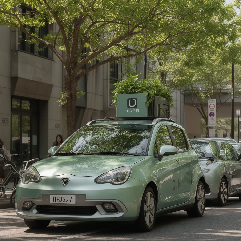AI-generated illustration of Uber Green
