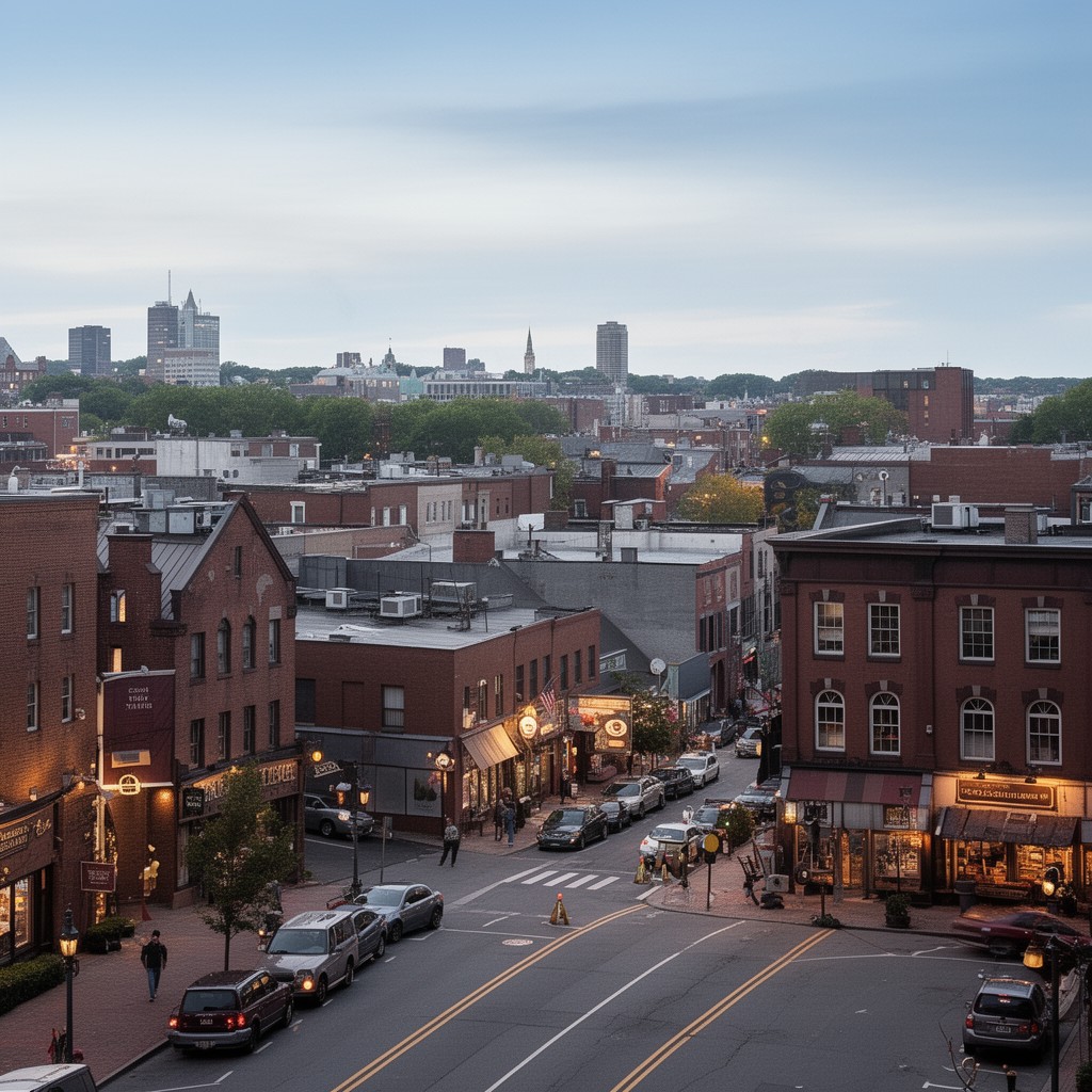 AI-generated illustration of town of Peabody, Massachusetts
