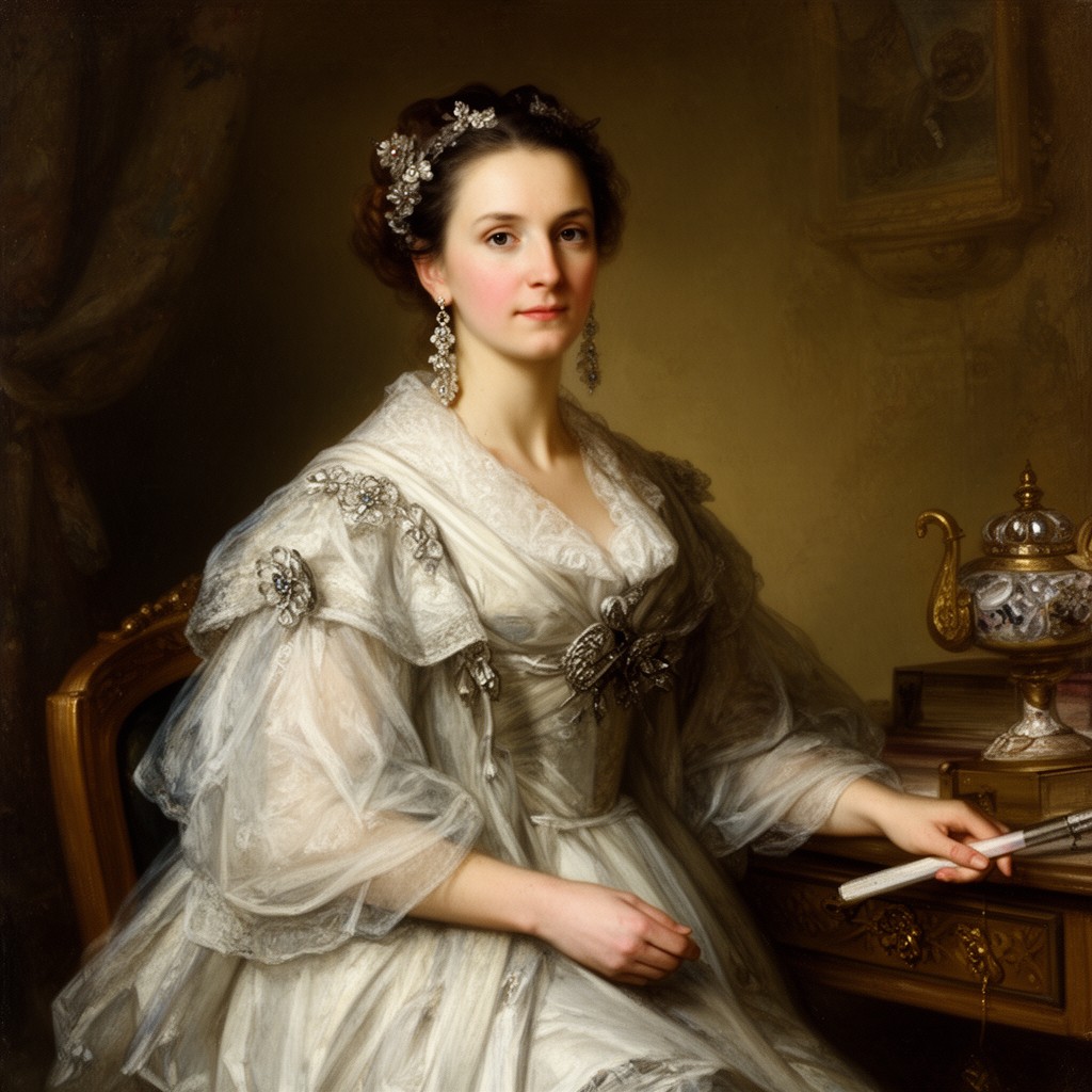 AI-generated illustration of Ulrika Eleonora of Denmark