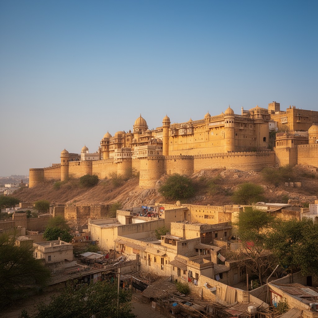 AI-generated illustration of Jaisalmer