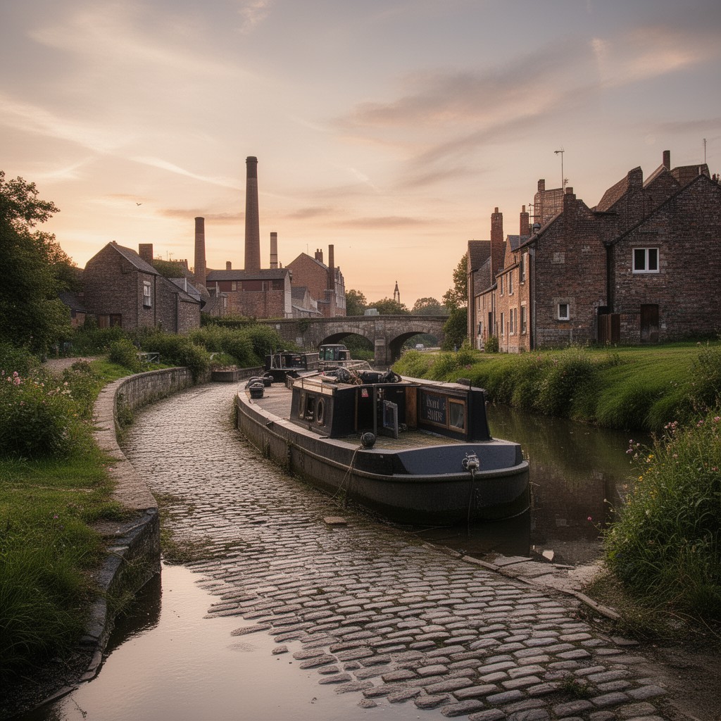 AI-generated illustration of Trent and Mersey Canal