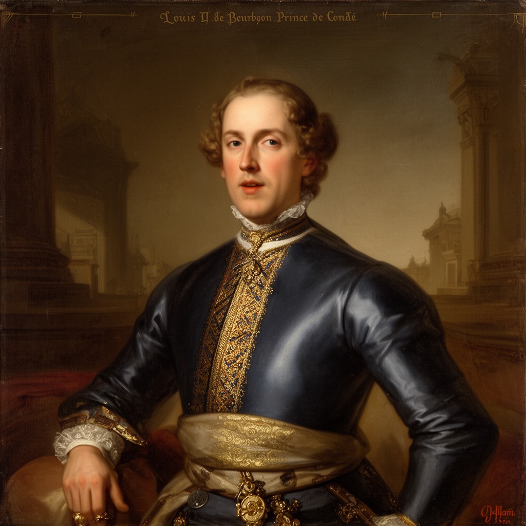 AI-generated illustration of Louis II de Bourbon, Prince de Condé