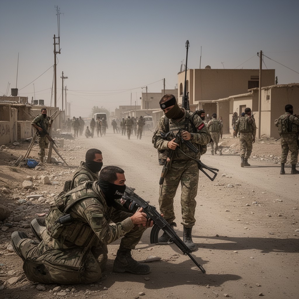 AI-generated illustration of Islamic State – Khorasan Province