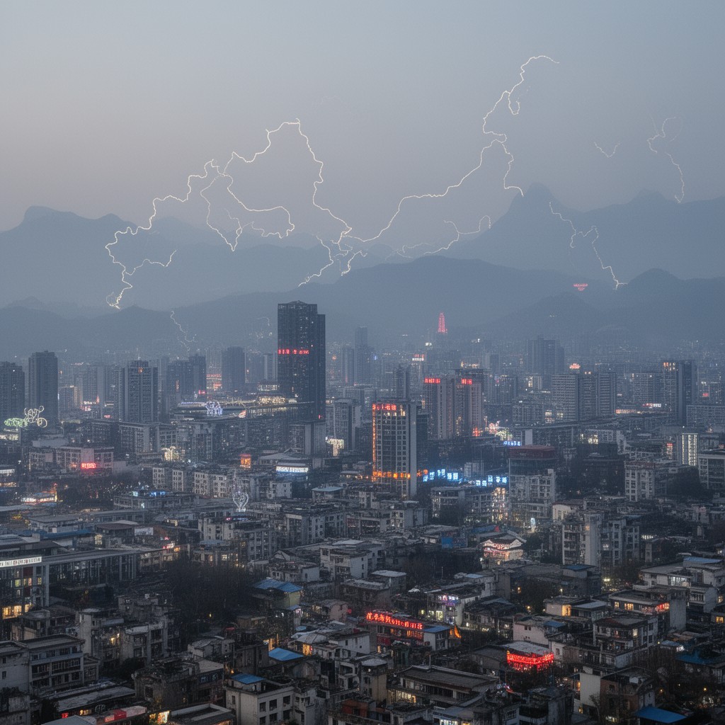 AI-generated illustration of Beijing-Tianjin-Hebei region