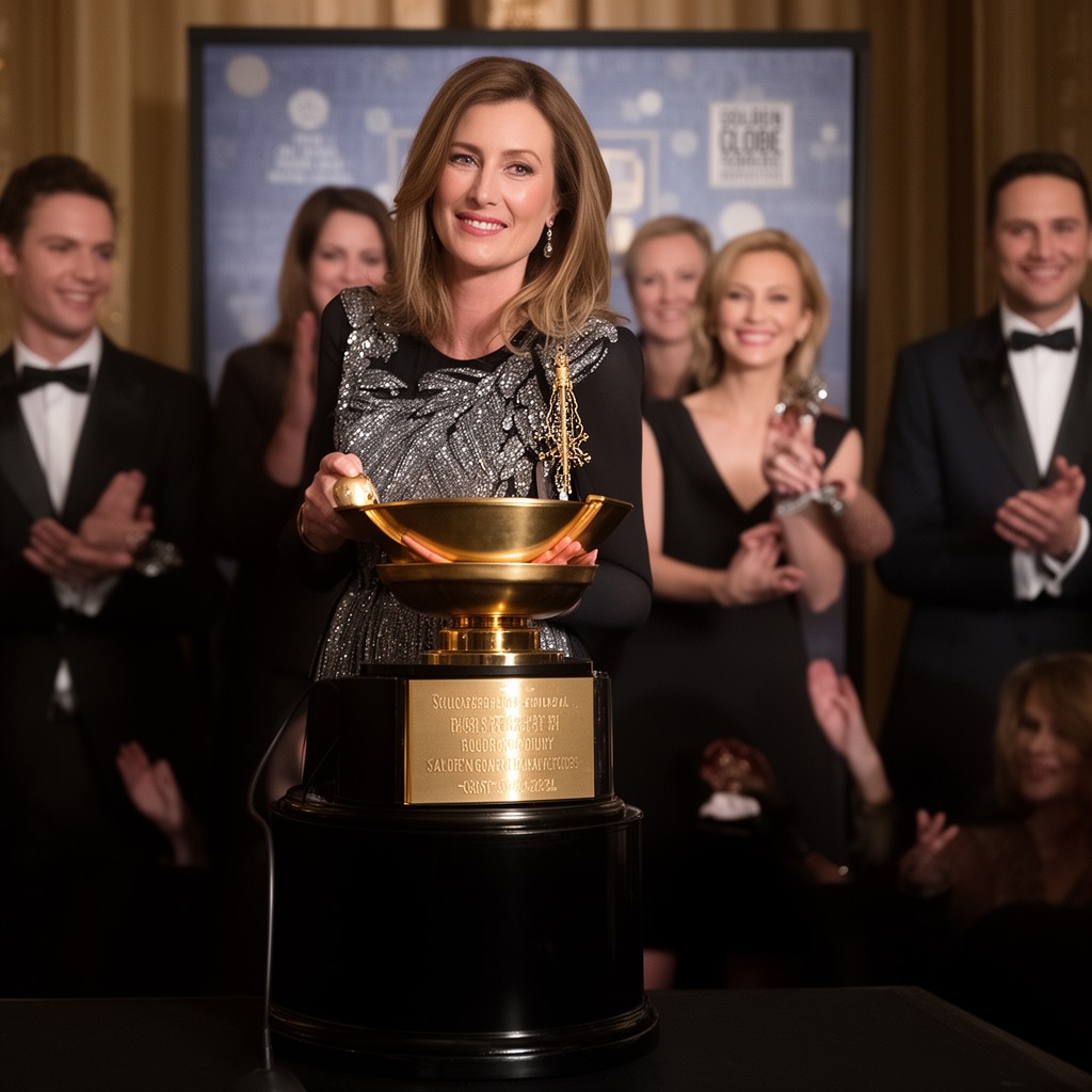 AI-generated illustration of Golden Globe Award for Best Supporting Actress – Series, Miniseries or Television Film