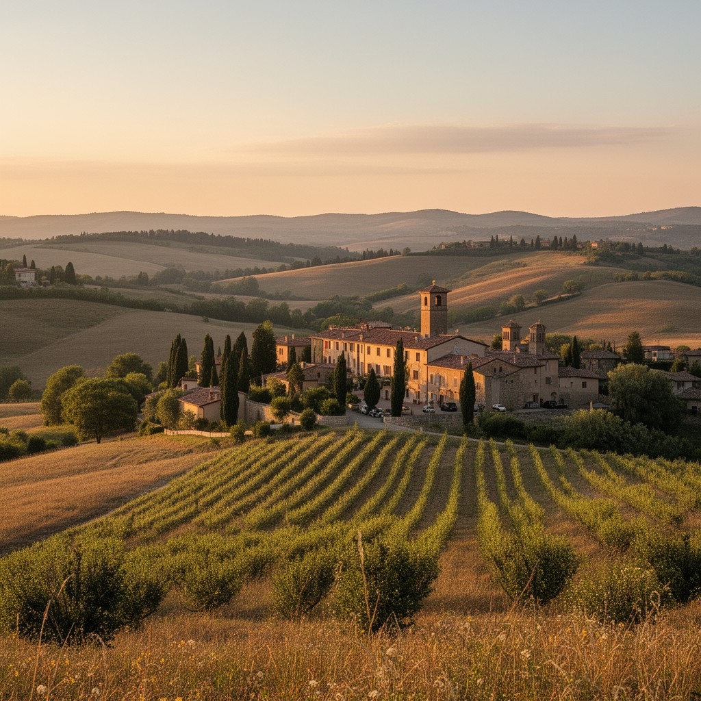 AI-generated illustration of Tuscany
