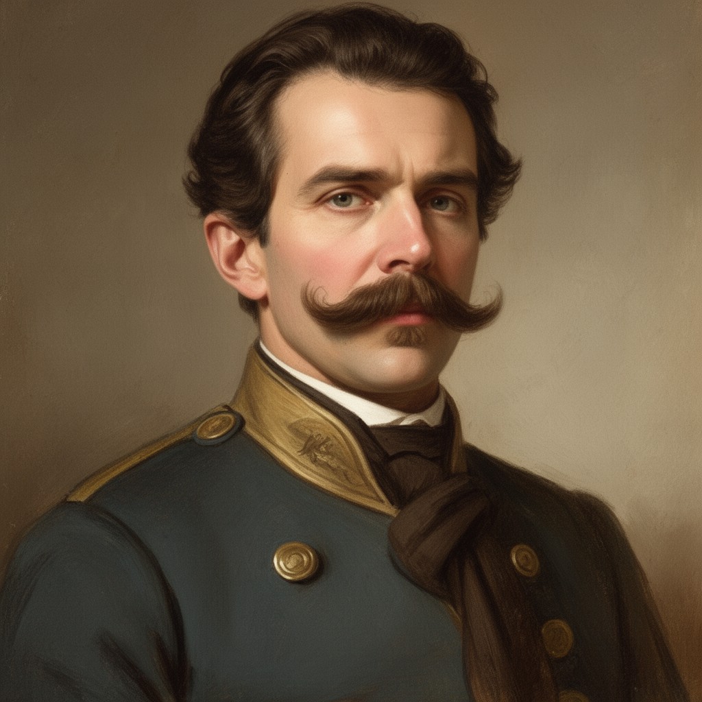 AI-generated illustration of Arturo Prat Chacón