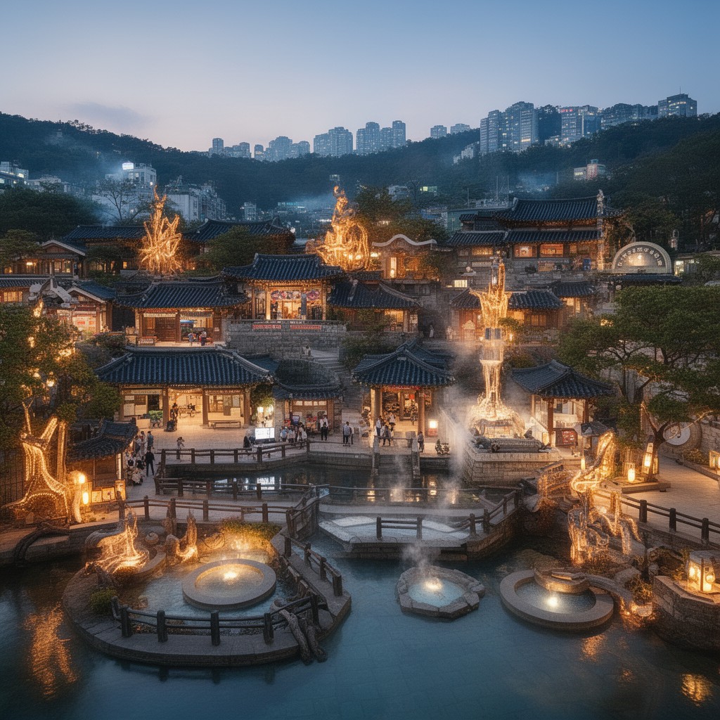 AI-generated illustration of Dongnae District