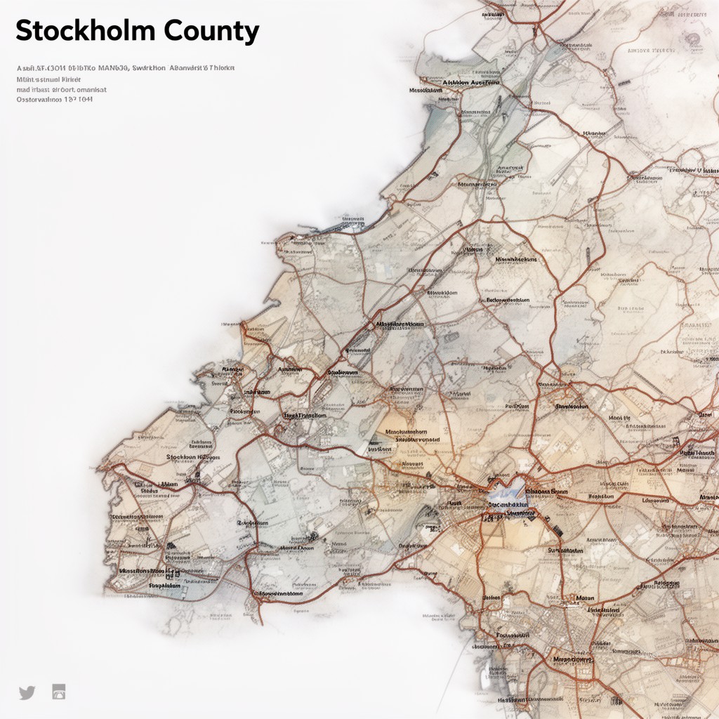 AI-generated illustration of Stockholm County