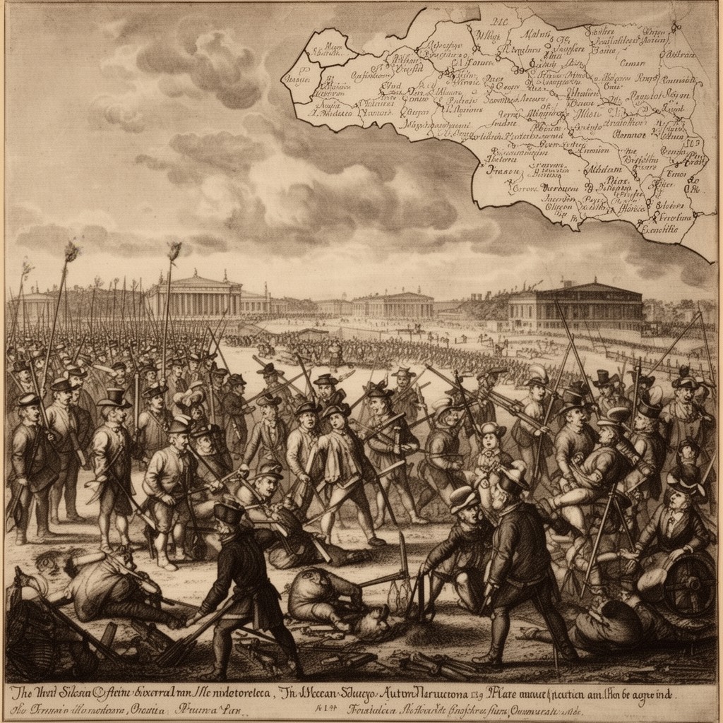 AI-generated illustration of Third Silesian War
