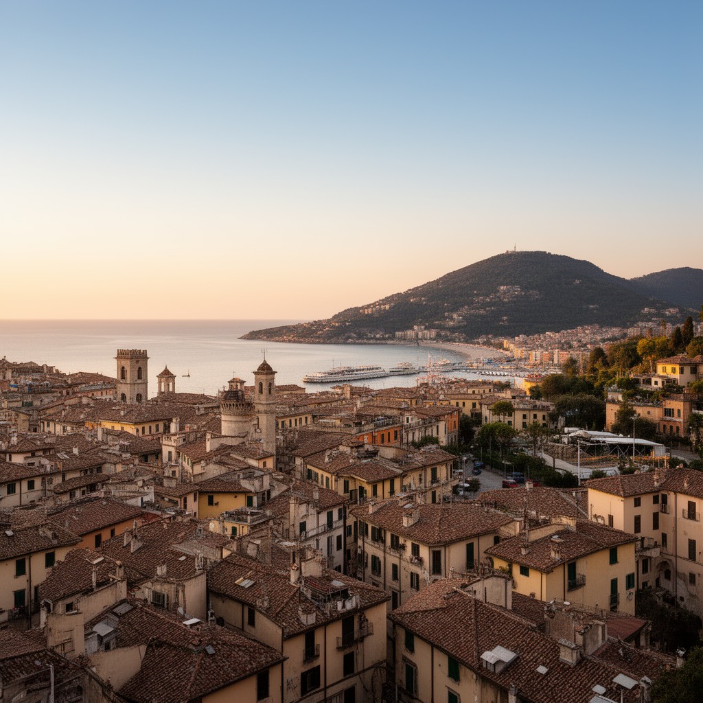 AI-generated illustration of Ventimiglia