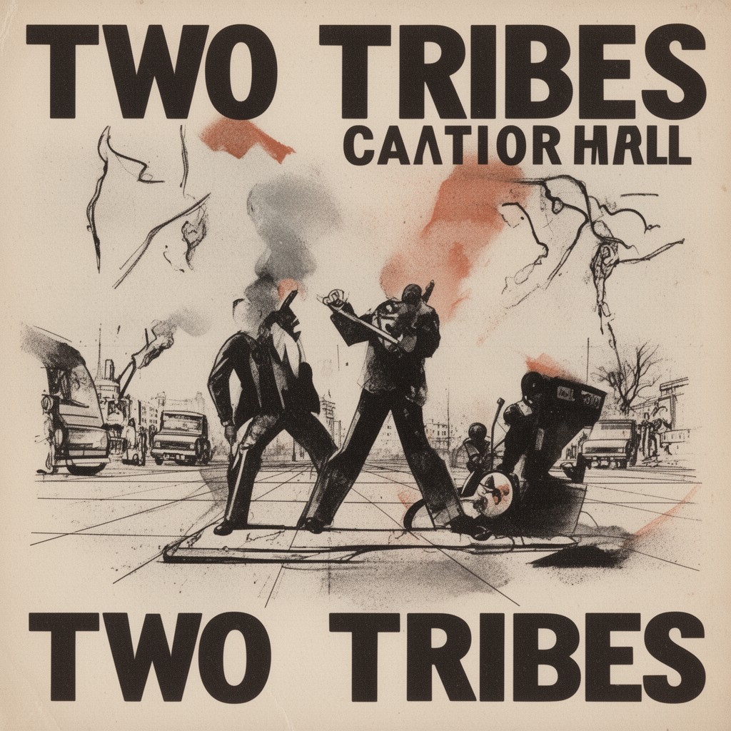 AI-generated illustration of Two Tribes