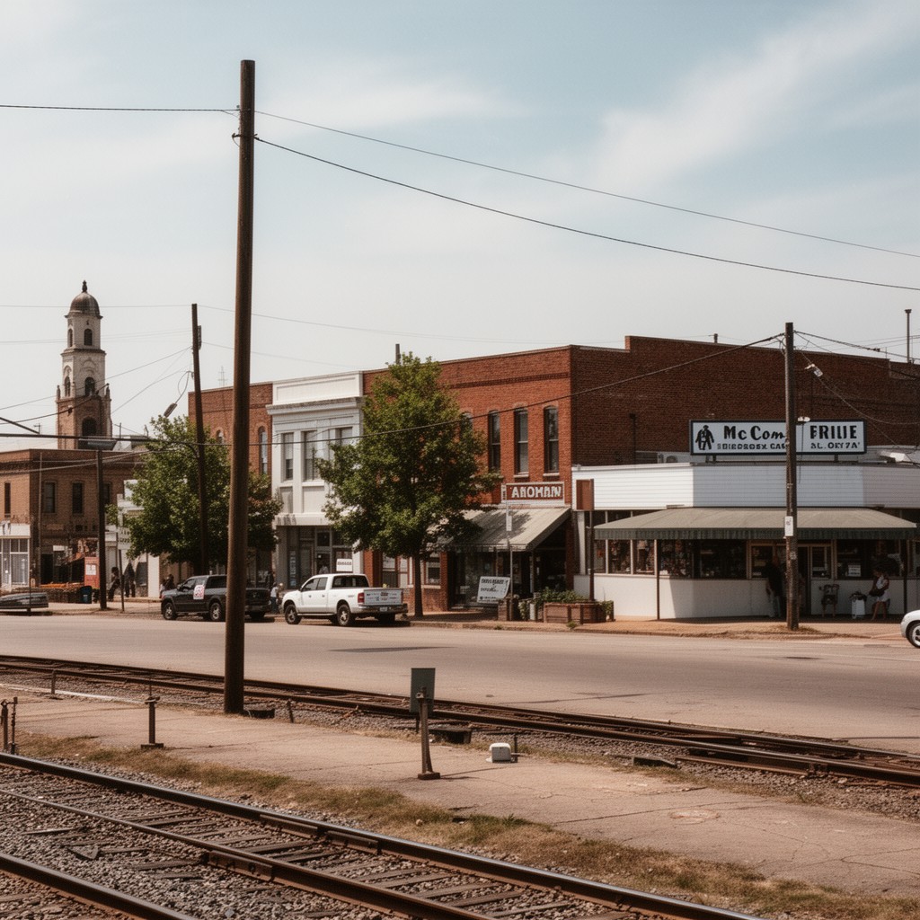 AI-generated illustration of McComb, Mississippi, United States