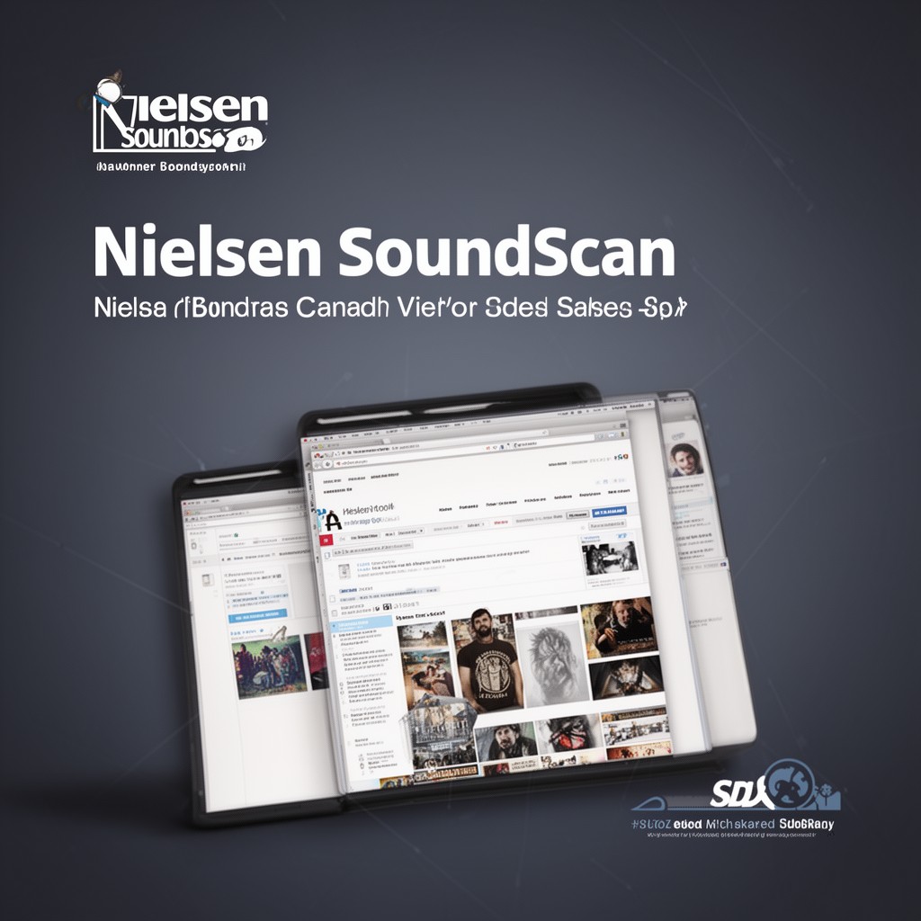 AI-generated illustration of Nielsen SoundScan