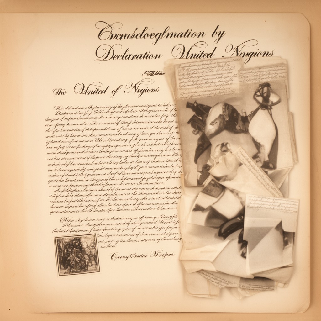 AI-generated illustration of Declaration by United Nations