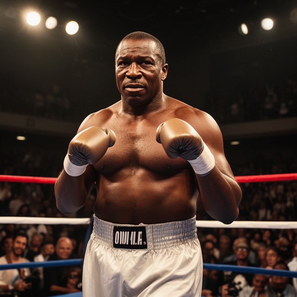 AI-generated illustration of Larry Holmes