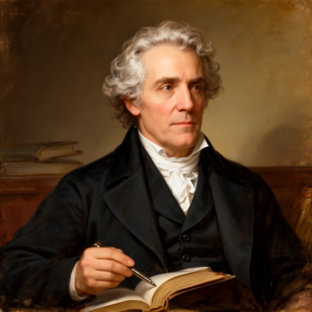 AI-generated illustration of Sir Walter Scott