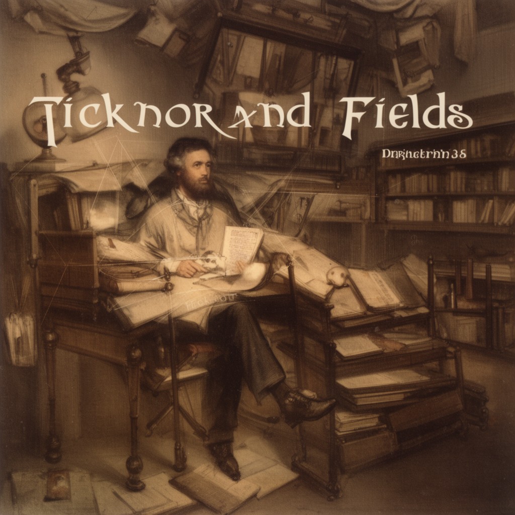 AI-generated illustration of Ticknor and Fields