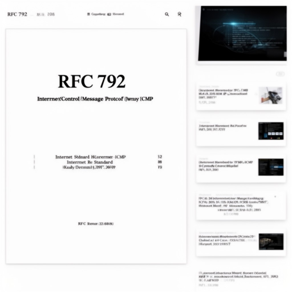 AI-generated illustration of RFC 792