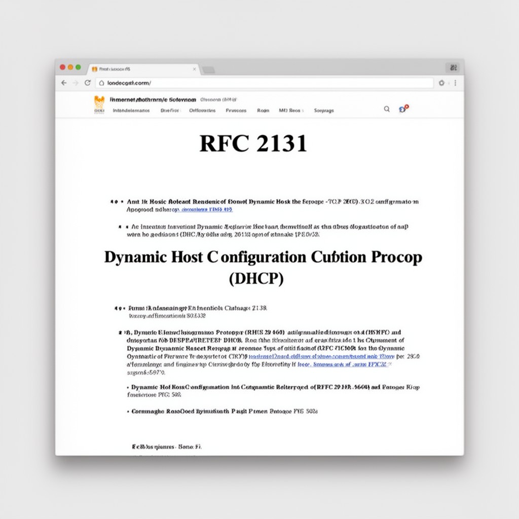 AI-generated illustration of RFC 2131