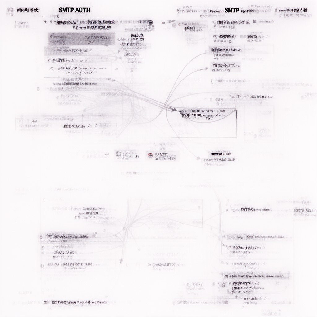 AI-generated illustration of SMTP AUTH