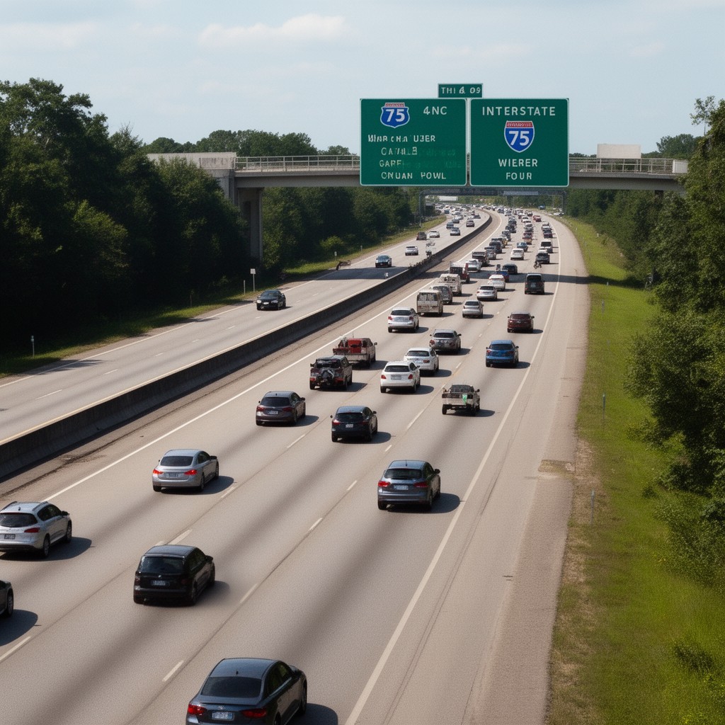 AI-generated illustration of Interstate 75