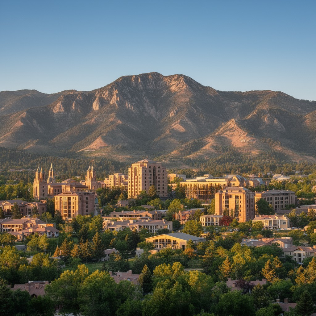 AI-generated illustration of University of Colorado Boulder