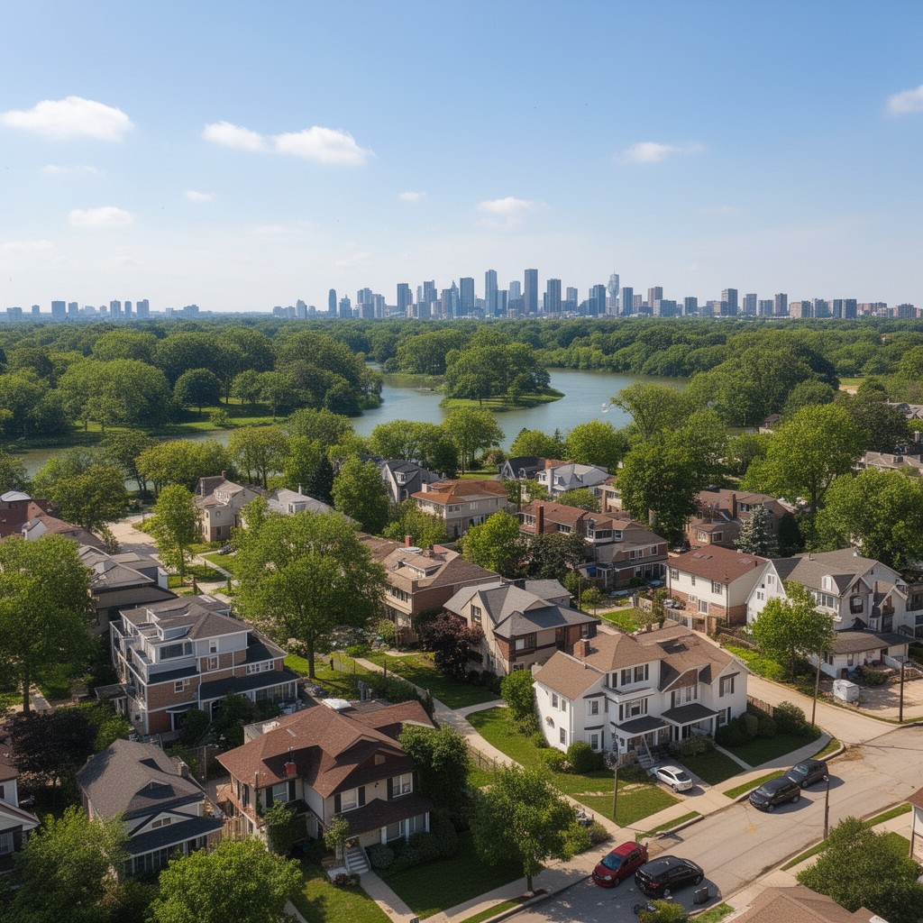 AI-generated illustration of Palos Hills, Illinois