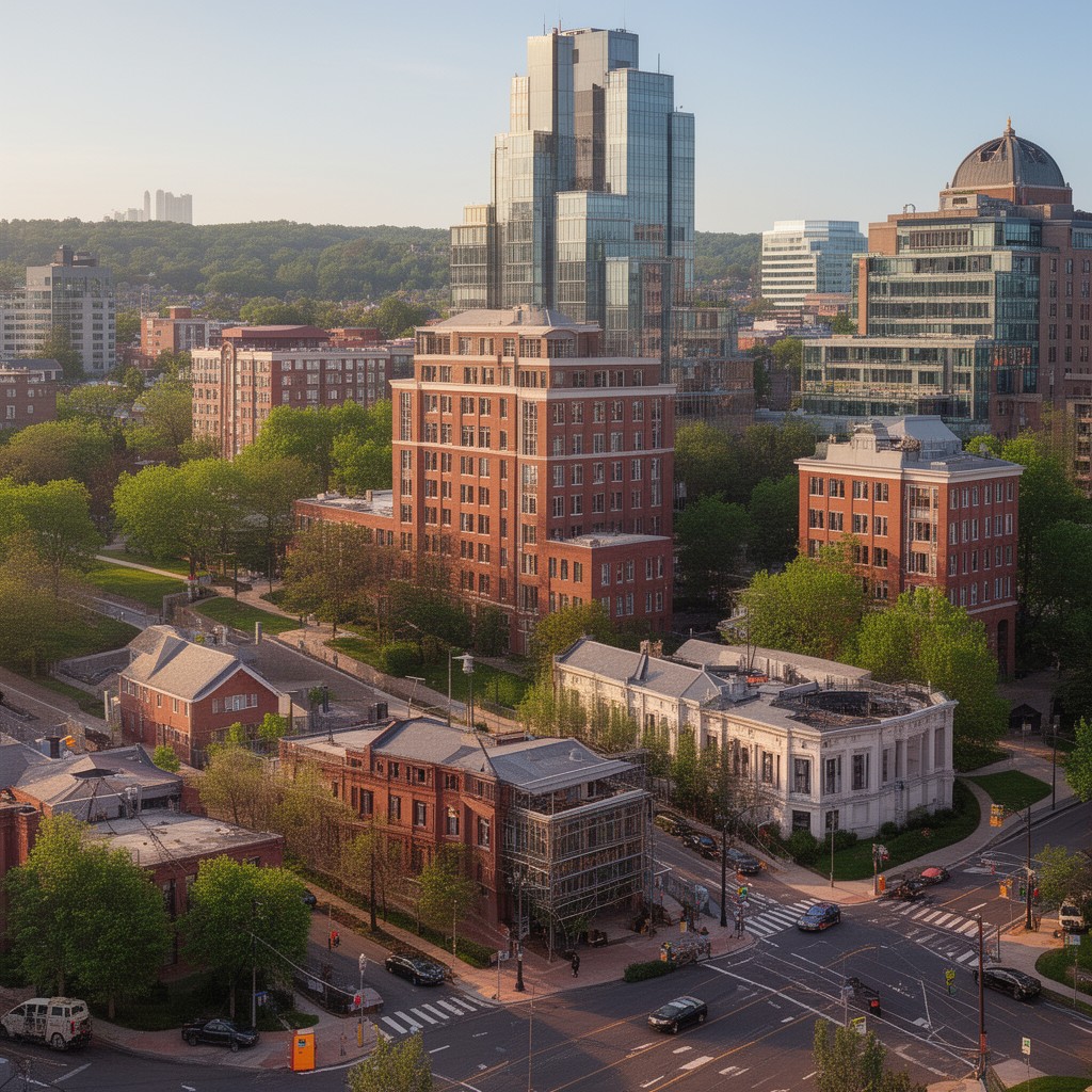AI-generated illustration of Bethesda, Maryland