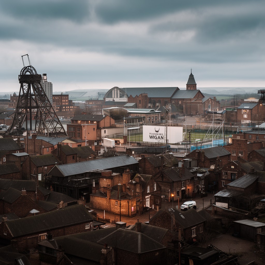 AI-generated illustration of Wigan