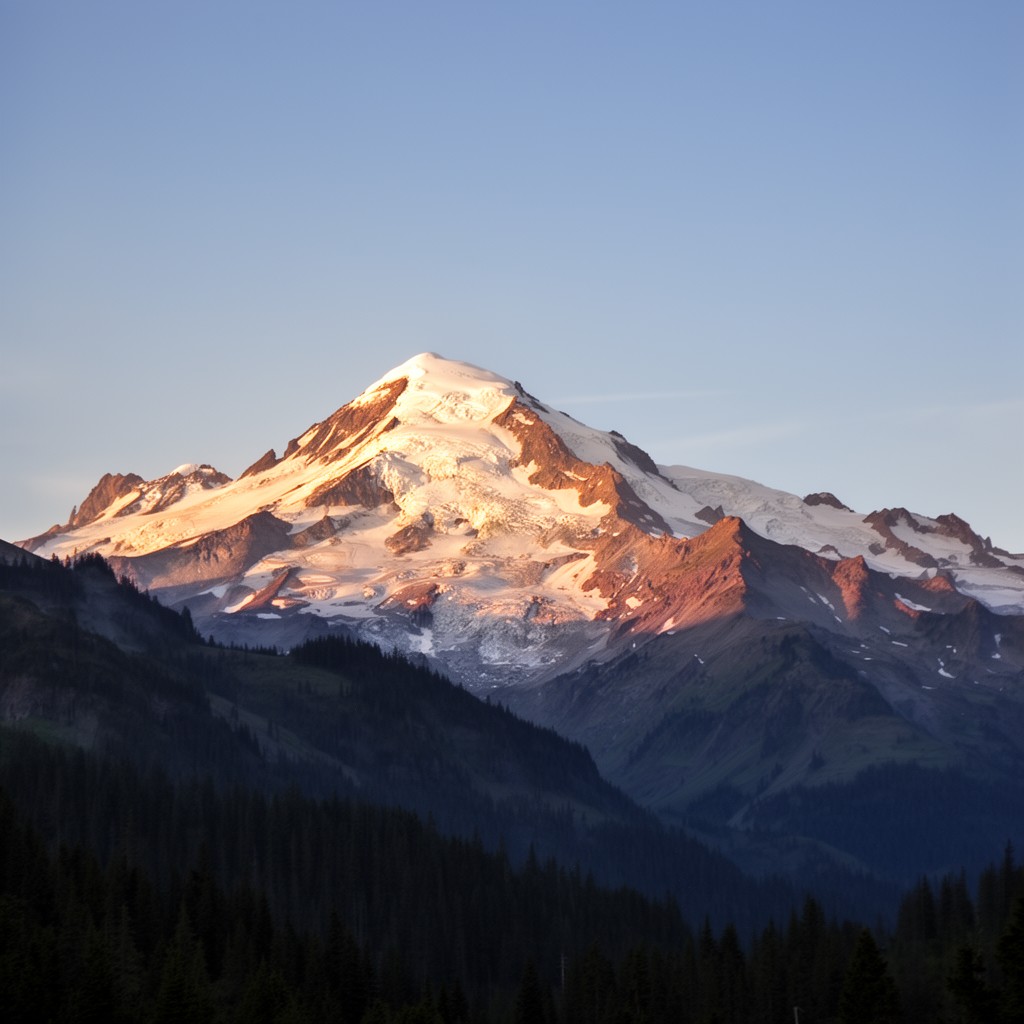 AI-generated illustration of Mount Baker