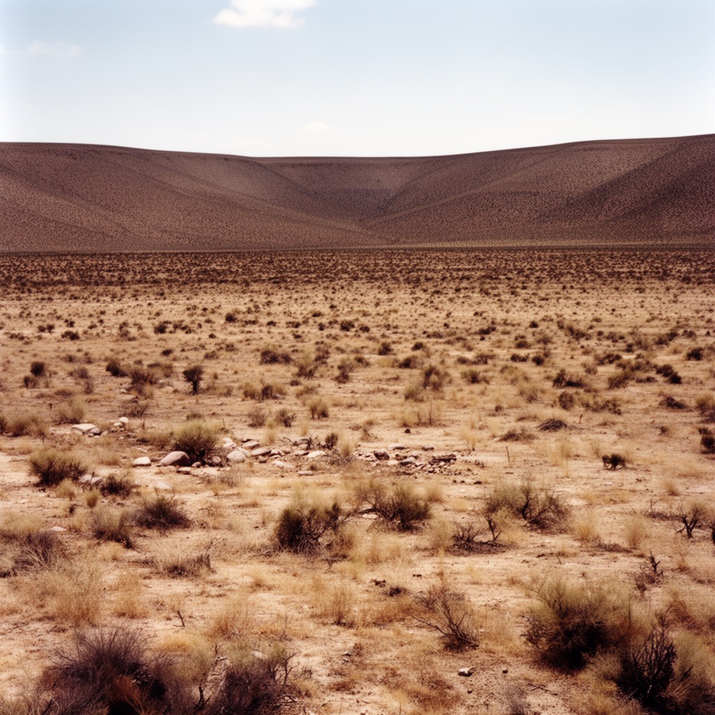 AI-generated illustration of Jornada del Muerto desert