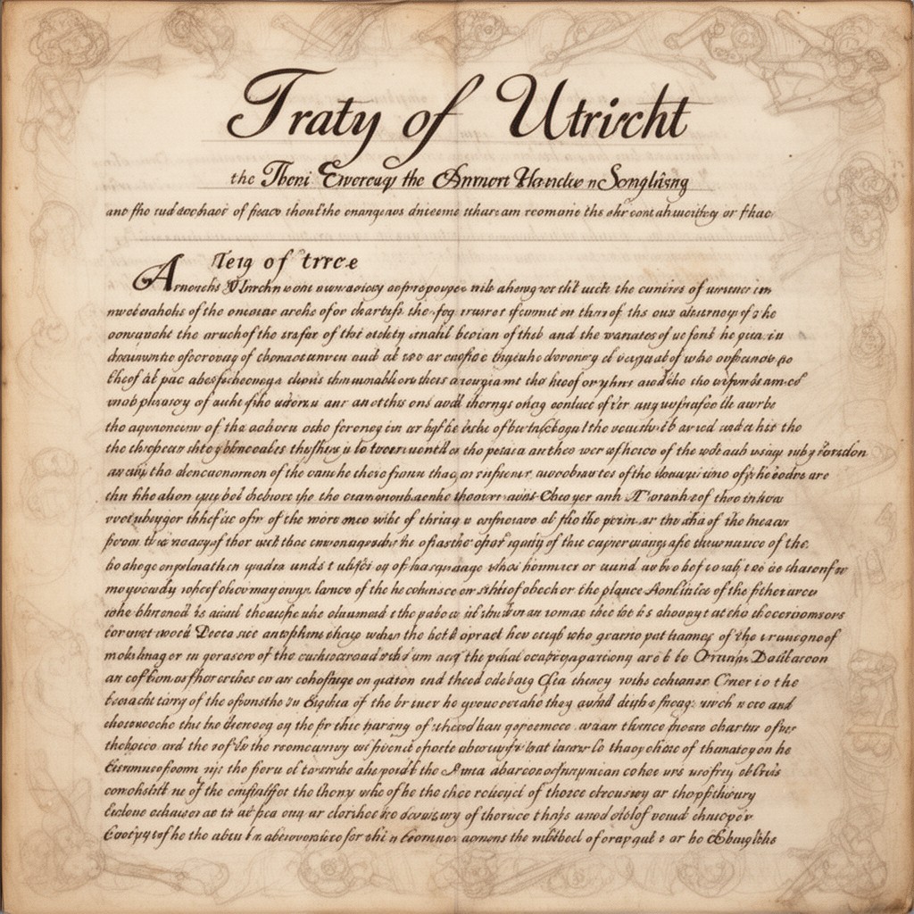 AI-generated illustration of Treaty of Utrecht