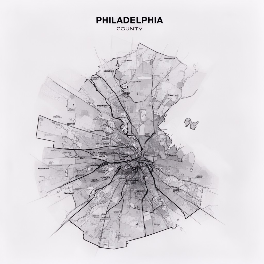 AI-generated illustration of Philadelphia County