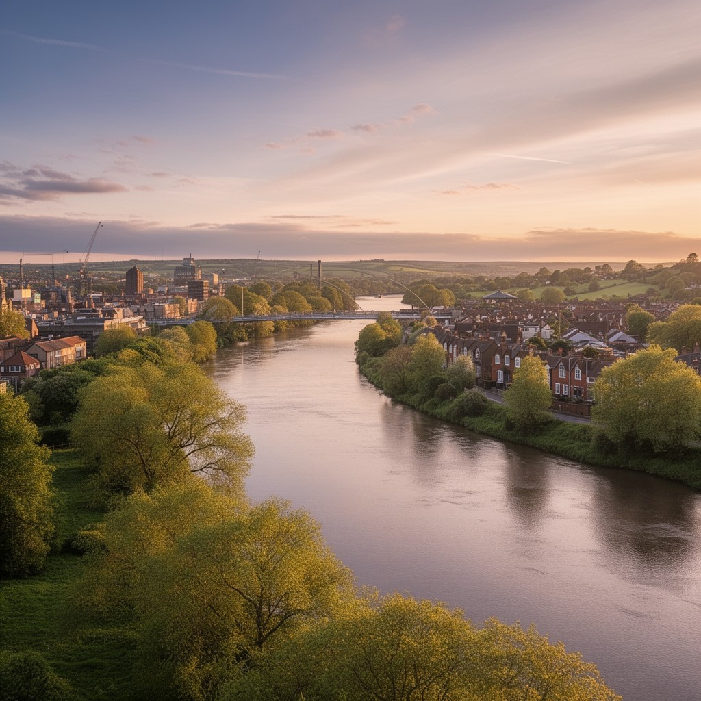 AI-generated illustration of River Trent