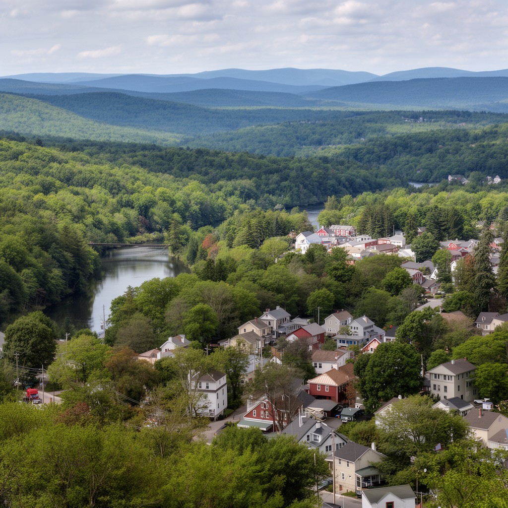 AI-generated illustration of Franklin County, Massachusetts