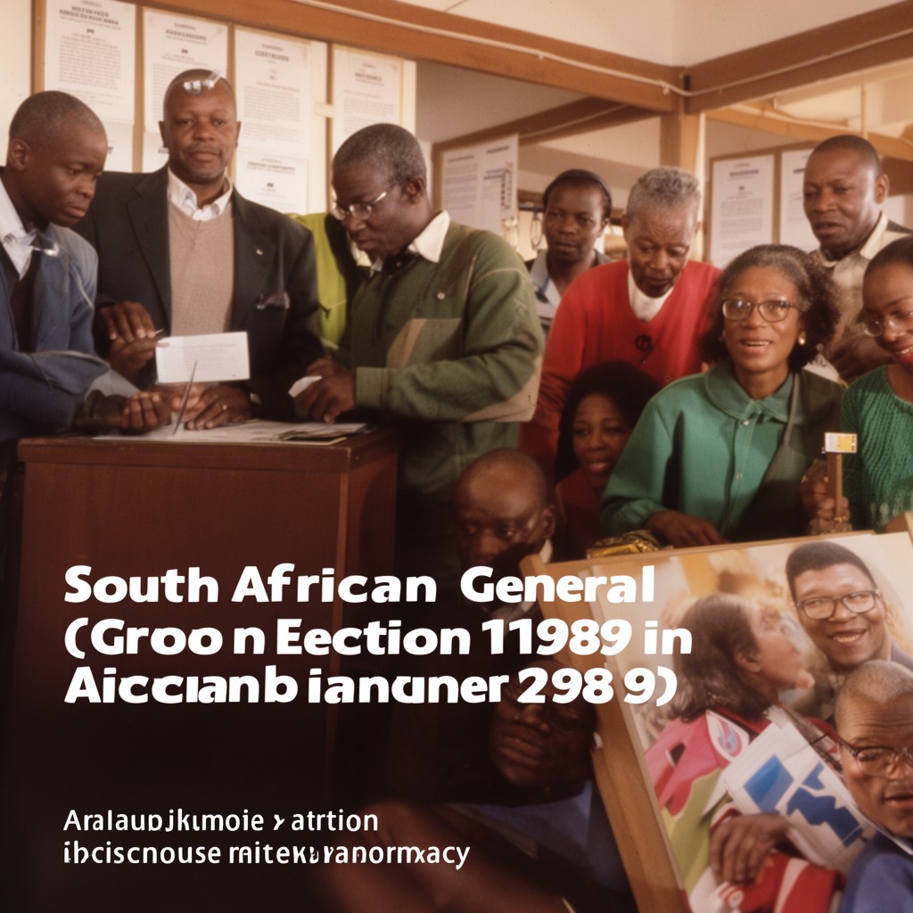 AI-generated illustration of South African general election, 1989