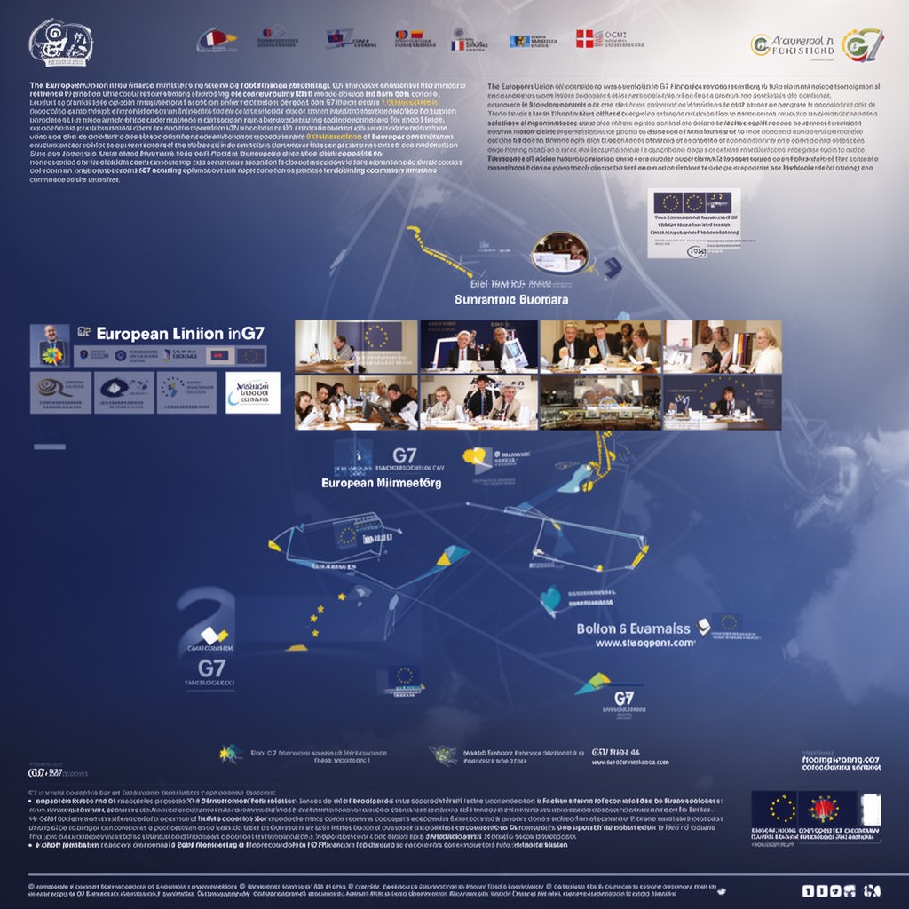 AI-generated illustration of European Union in G7 finance ministers meetings