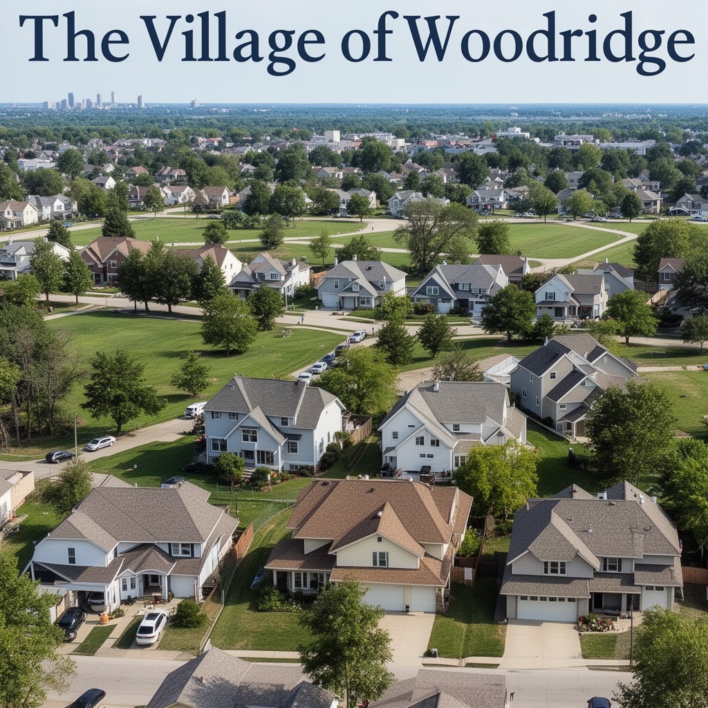 AI-generated illustration of Village of Woodridge