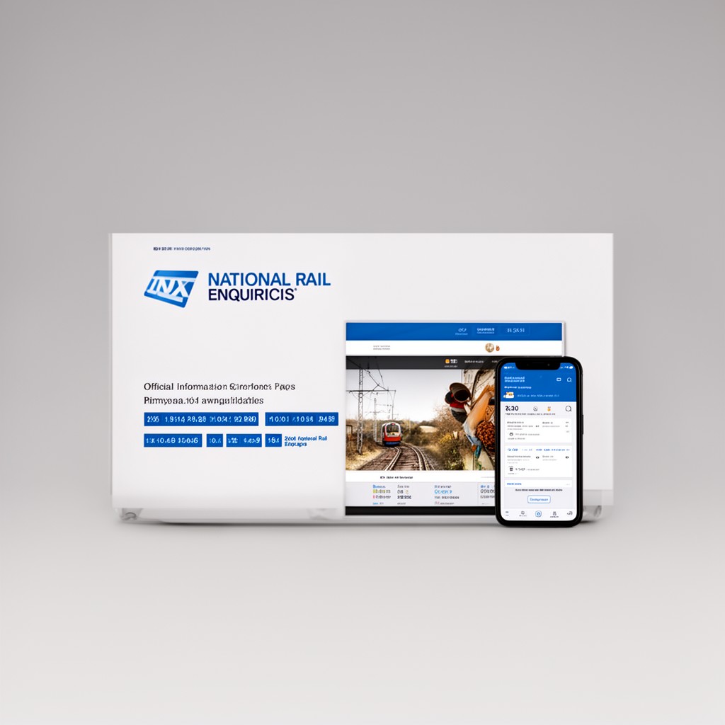 AI-generated illustration of National Rail Enquiries