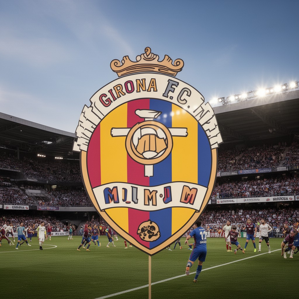 AI-generated illustration of Girona FC