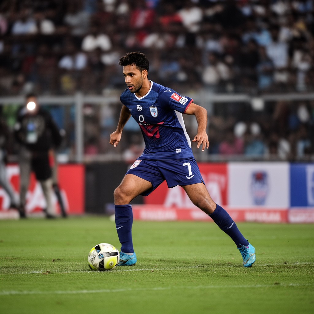 AI-generated illustration of Mumbai City FC